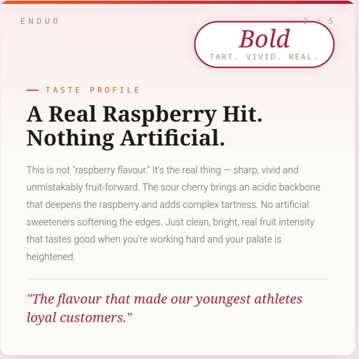 Raspberry & Sour Cherry