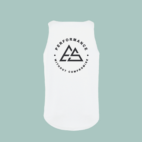 Mens Cotton Stretch Sports Vest - Round Neck