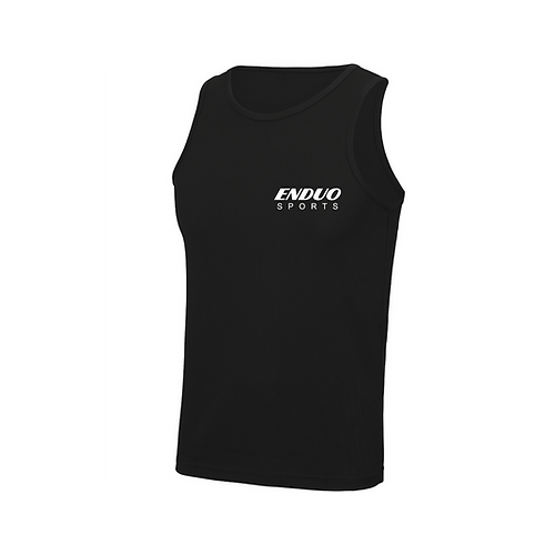 Mens Cotton Stretch Sports Vest - Round Neck