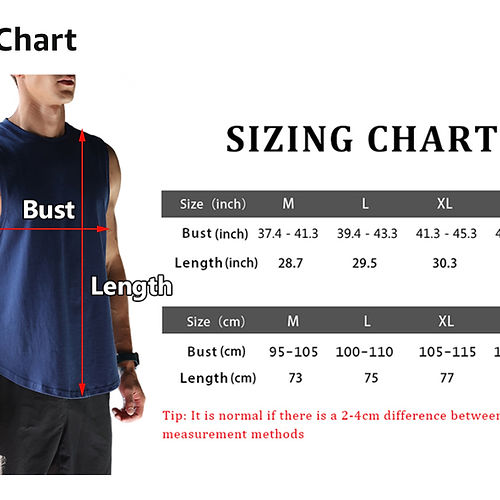 Mens Cotton Stretch Sports Vest - Round Neck