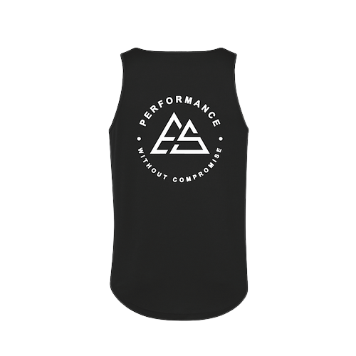 Mens Cotton Stretch Sports Vest - Round Neck